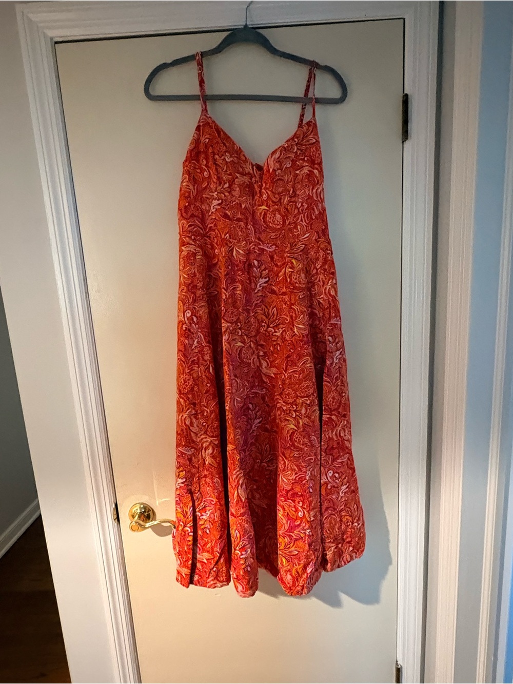 Jason Wu Orange and Pink Paisley Sundress
